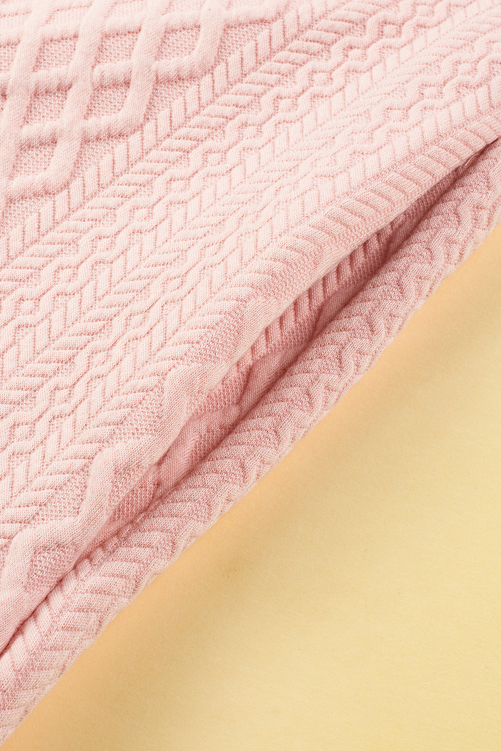 Lichte kutje gestructureerde puff mouwen verzameld v-hals schakelminikleid