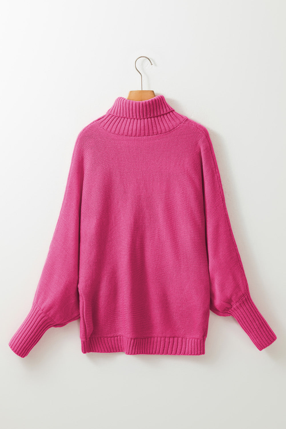 Rose merry letter gestickter pullover mit hohem ausschnitt