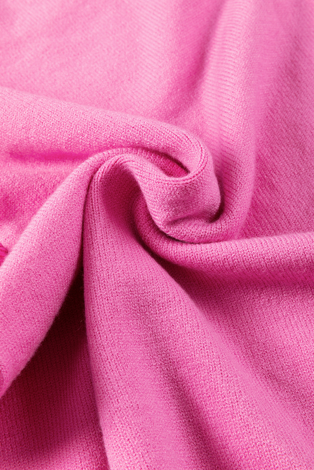Bonbon gerippter mock neck pullover mit kurzen ärmeln und rüschen