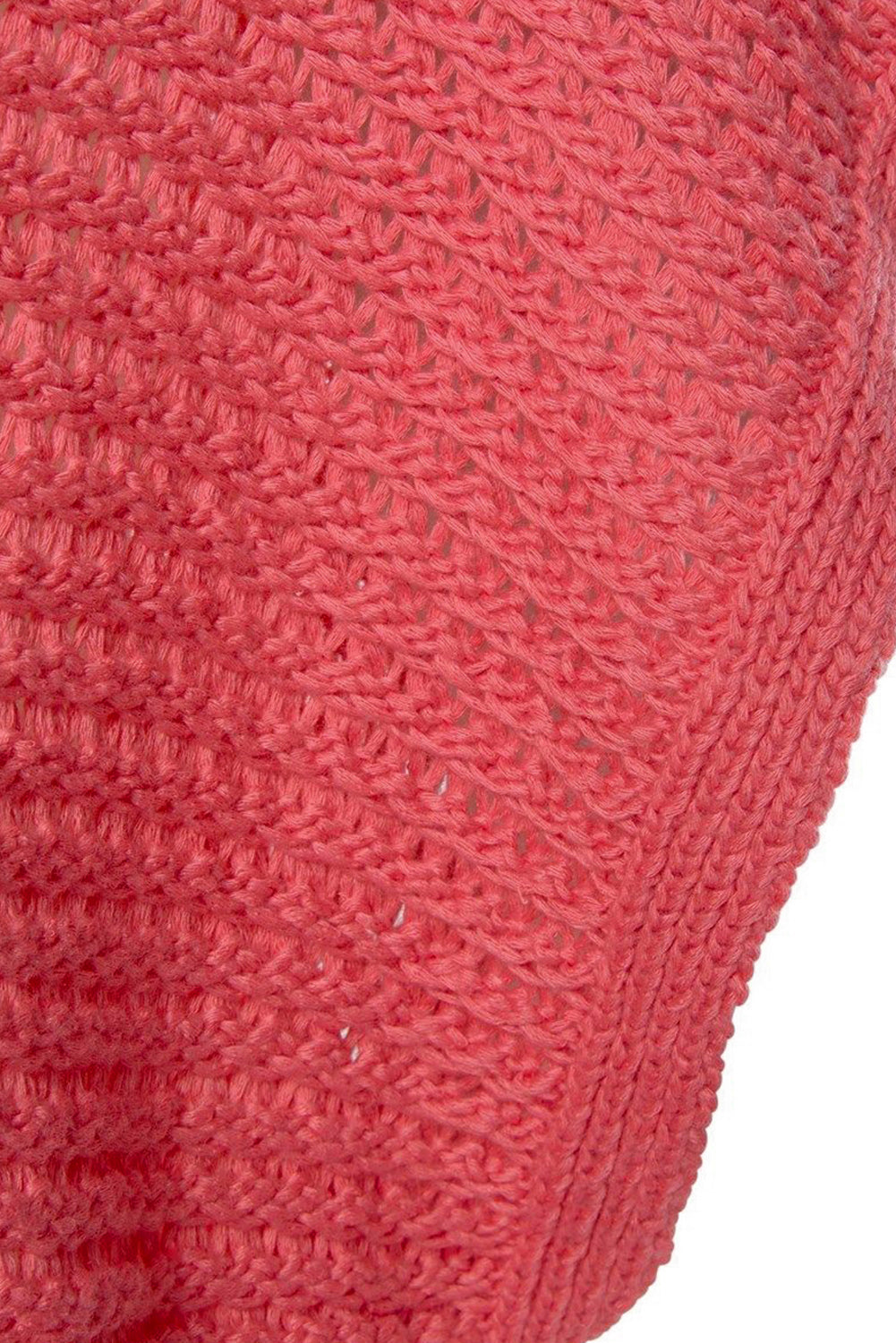 Red clay solid locker gestrickter pullover mit kurzen dolman-ärmeln