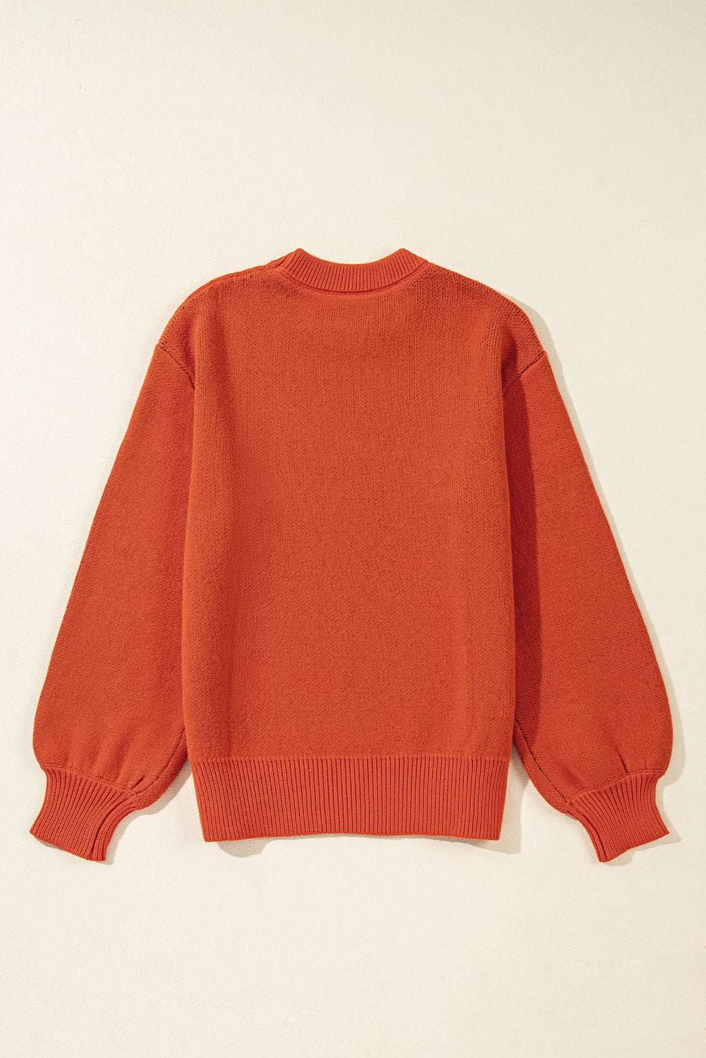 Orange halloween kürbis gesicht muster drop shoulder pullover