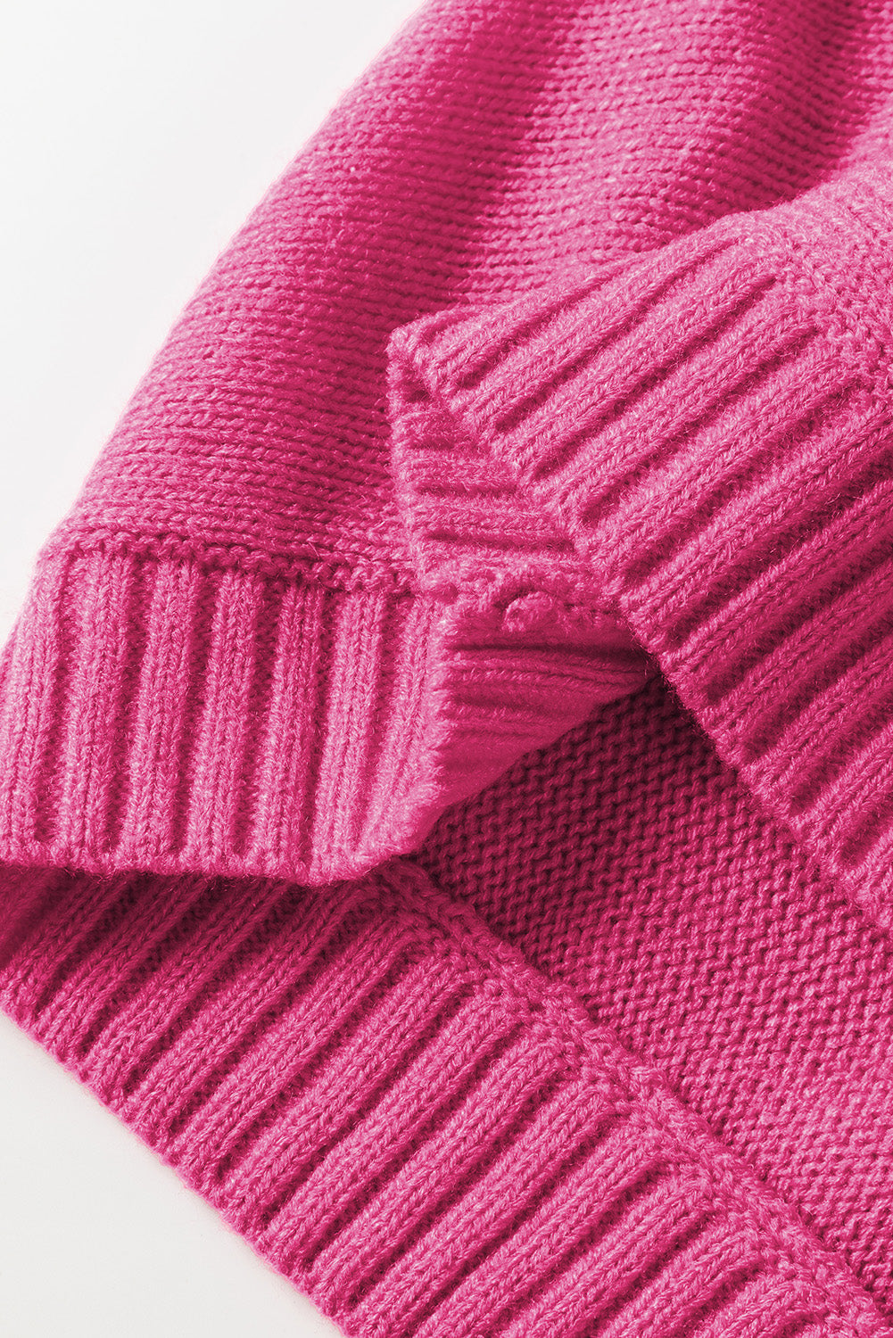 Rose merry letter gestickter pullover mit hohem ausschnitt