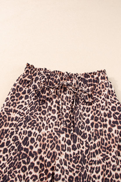 Wüstenpalme boho-leopard-hose mit weitem bein