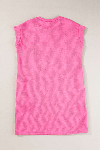 Sachet Pink Structured Cap Sleeves T -shirtjurk