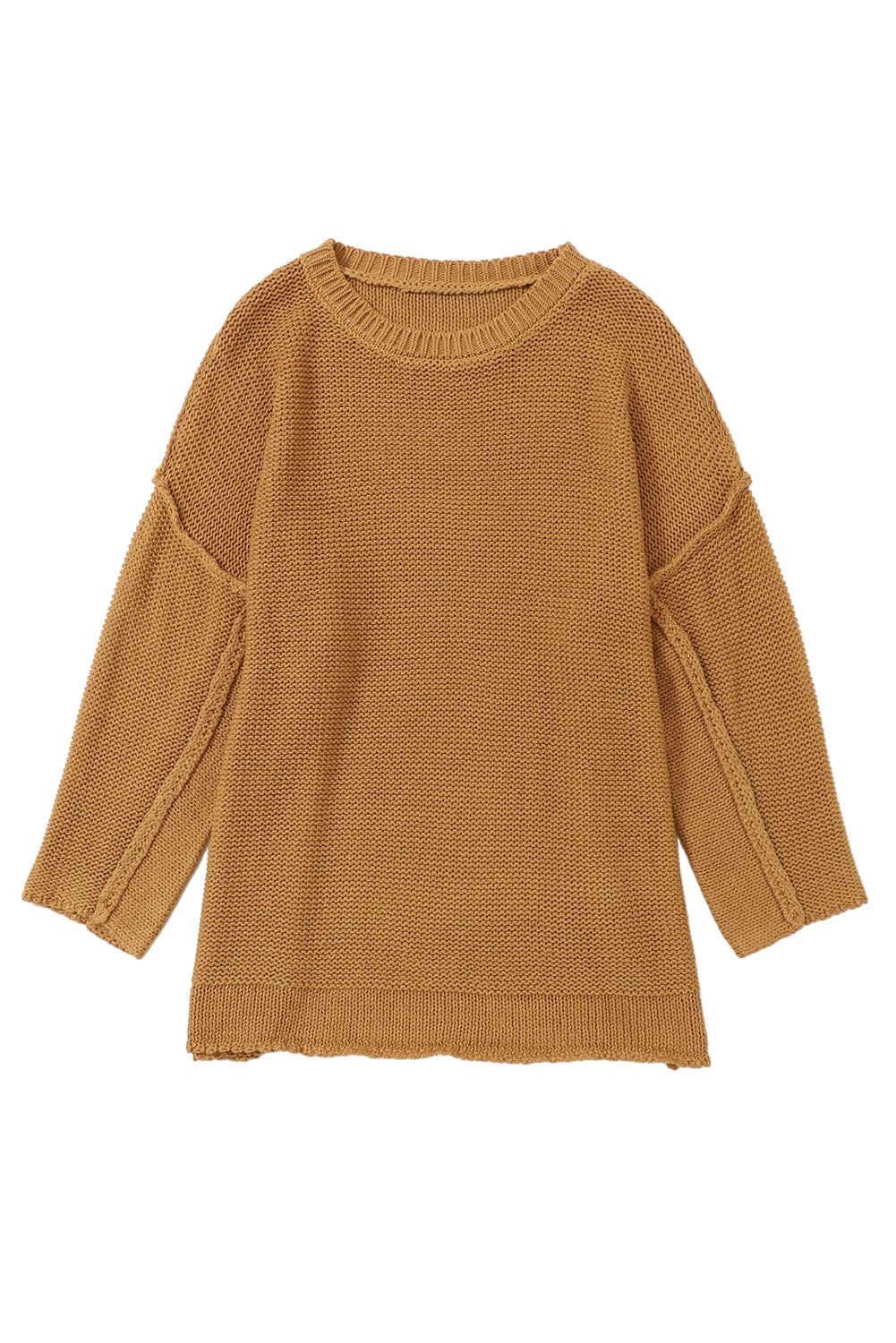 Brauner slouchy textured knit loose pullover