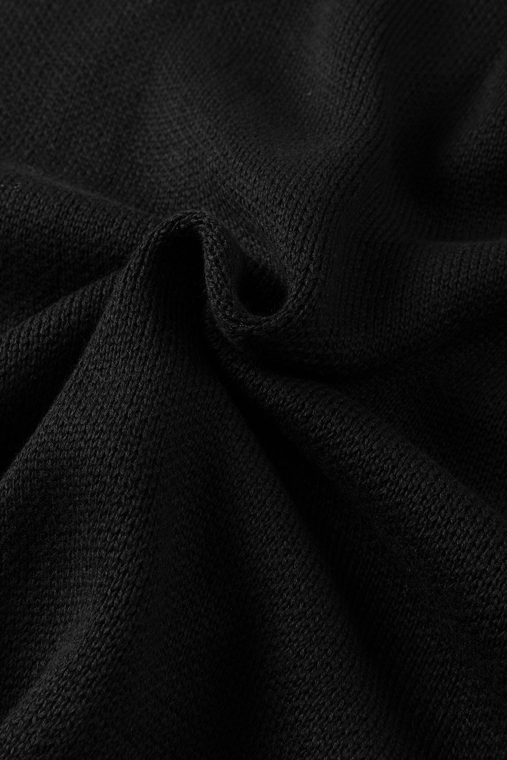 Black Quarter zip trui met korte vleermuismouwen