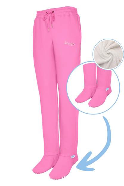 Joggy Roze Joggingbroek Gevoerde Voeten