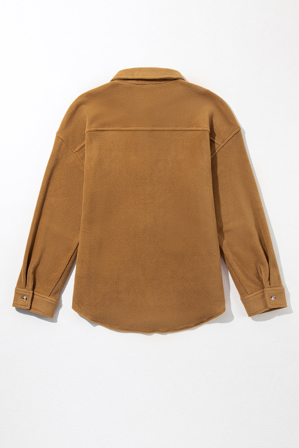 Camel brusttasche button up fleecejacke