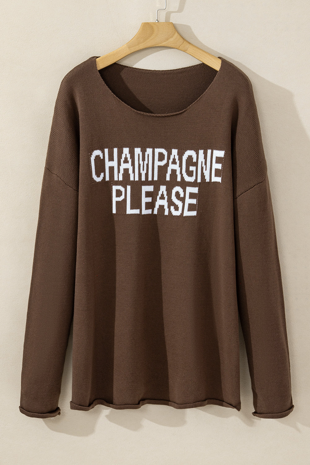 Wüstenpalme champagne please grafik pullover