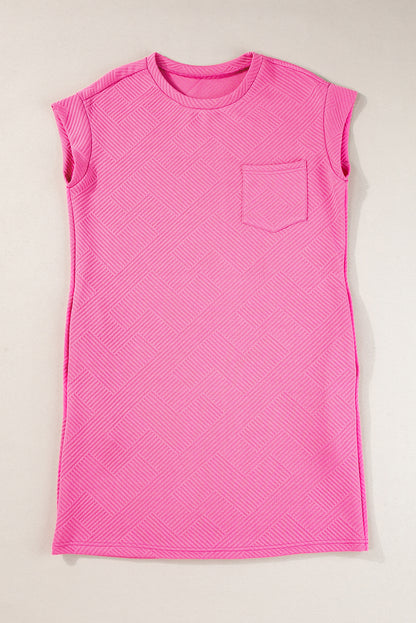 Sachet Pink Structured Cap Sleeves T -shirtjurk