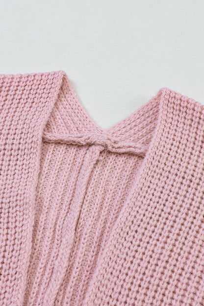 Rosa oversized trui met geconverteerde mouwen Cardigan