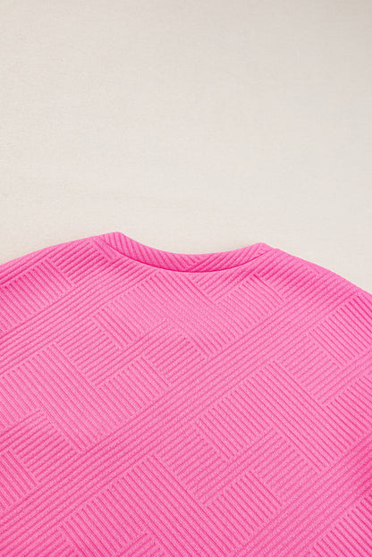 Sachet Pink Structured Cap Sleeves T -shirtjurk